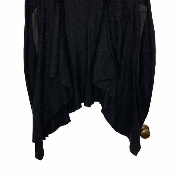 Peacock Blue Wool/Alpaca Blend Waterfall Cardigan - Picture 3 of 14